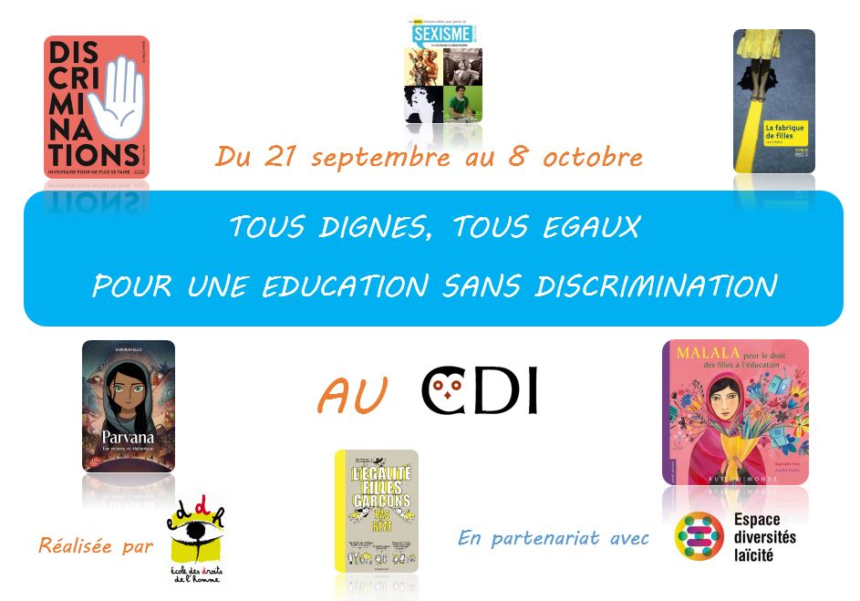 Expo Tous dignes, tous égaux pour une éducation sans discrimination