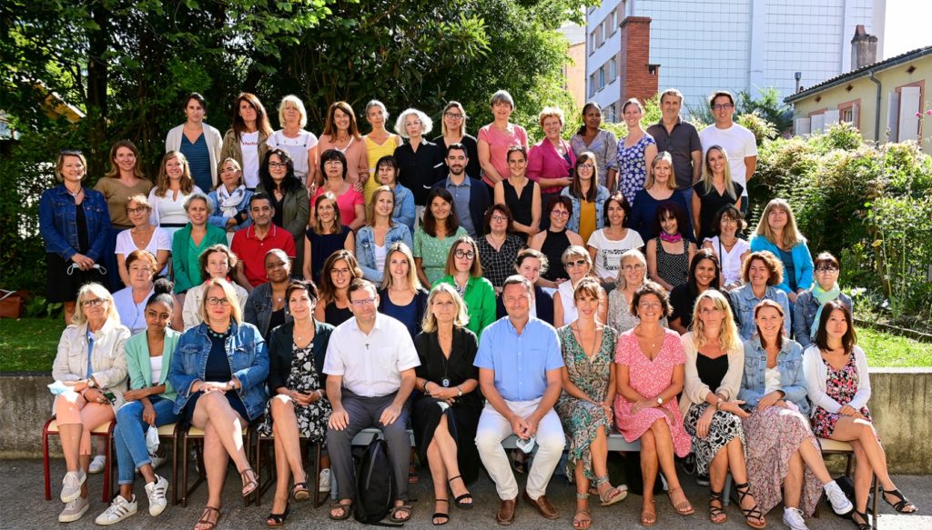 Photo de rentrée des personnels et enseignants de l'Ecole élémentaire